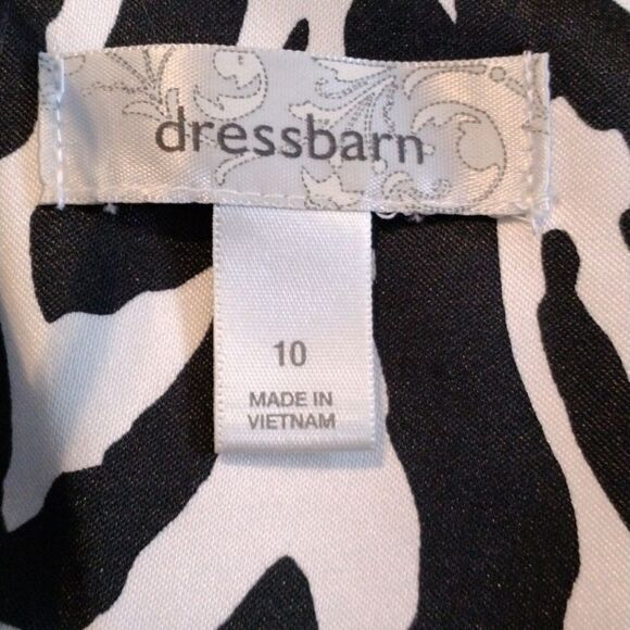 NEW Dressbarn Black and White Dress - Picture 8 of 11